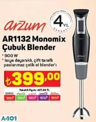 ARZUM MONOMİX ÇUBUK BLENDER ARZUM MONOMİX ÇUBUK BLENDER
